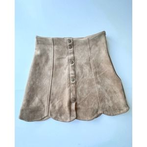 MOD Faux Suede Skirt42‎